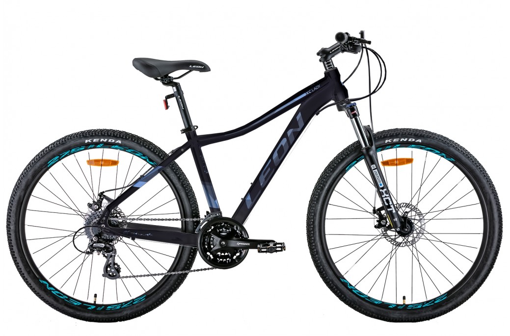 Фотография Велосипед Leon XC-LADY AM DD 27,5" размер S рама 16,5 (2022) Черно-фиолетовый